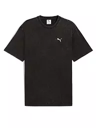 PUMA | Herren T-Shirt ESS ELEVATED Relaxed Wash | schwarz