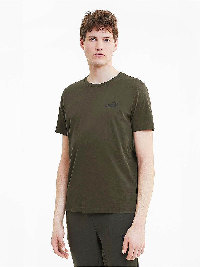 PUMA | Herren T-Shirt Ess Smal Logo | olive