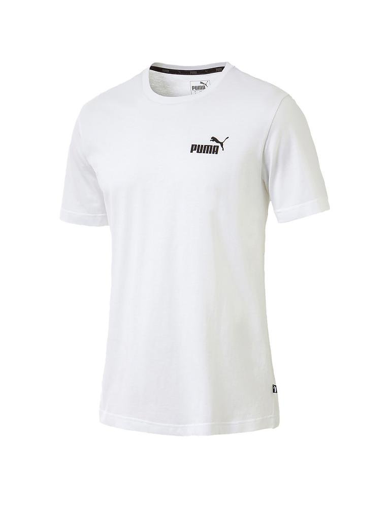 PUMA | Herren T-Shirt Essential Small Logo | weiß