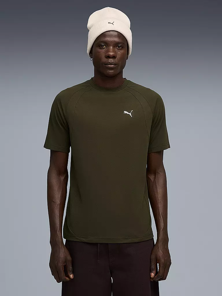 PUMA | Herren T-Shirt EVOSTRIPE | olive