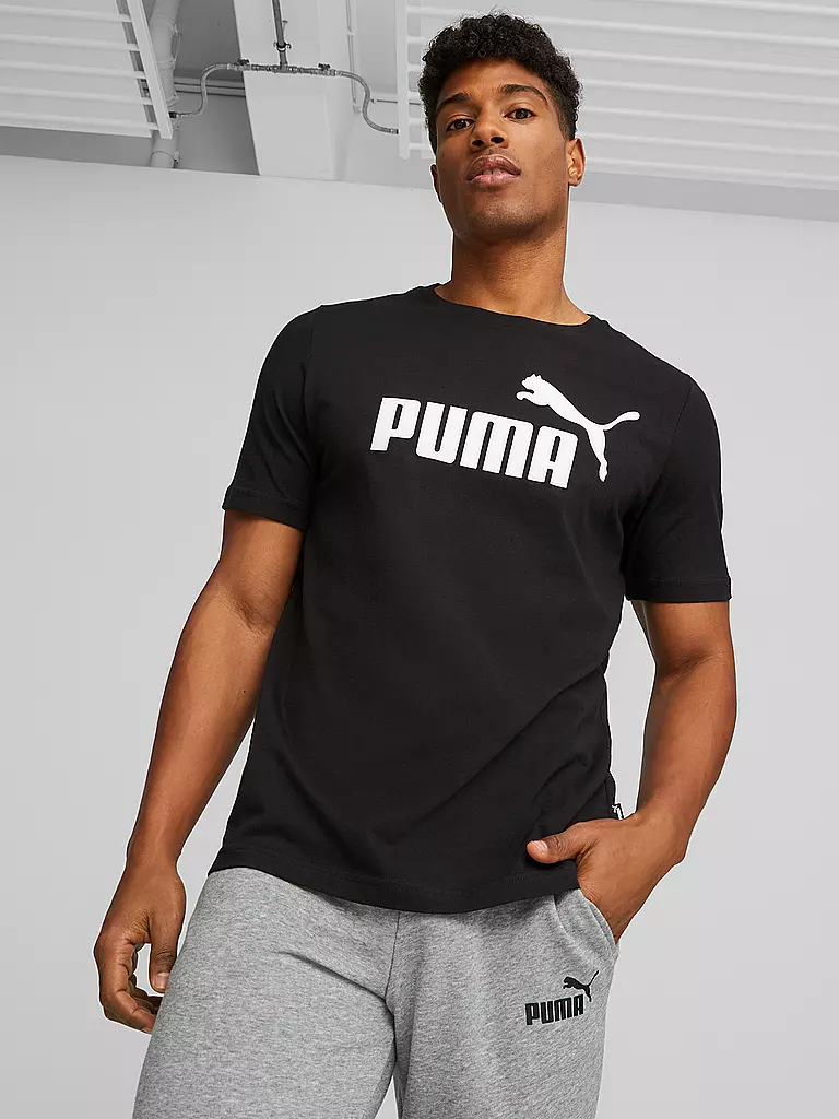 PUMA | Herren T-Shirt Logo | schwarz
