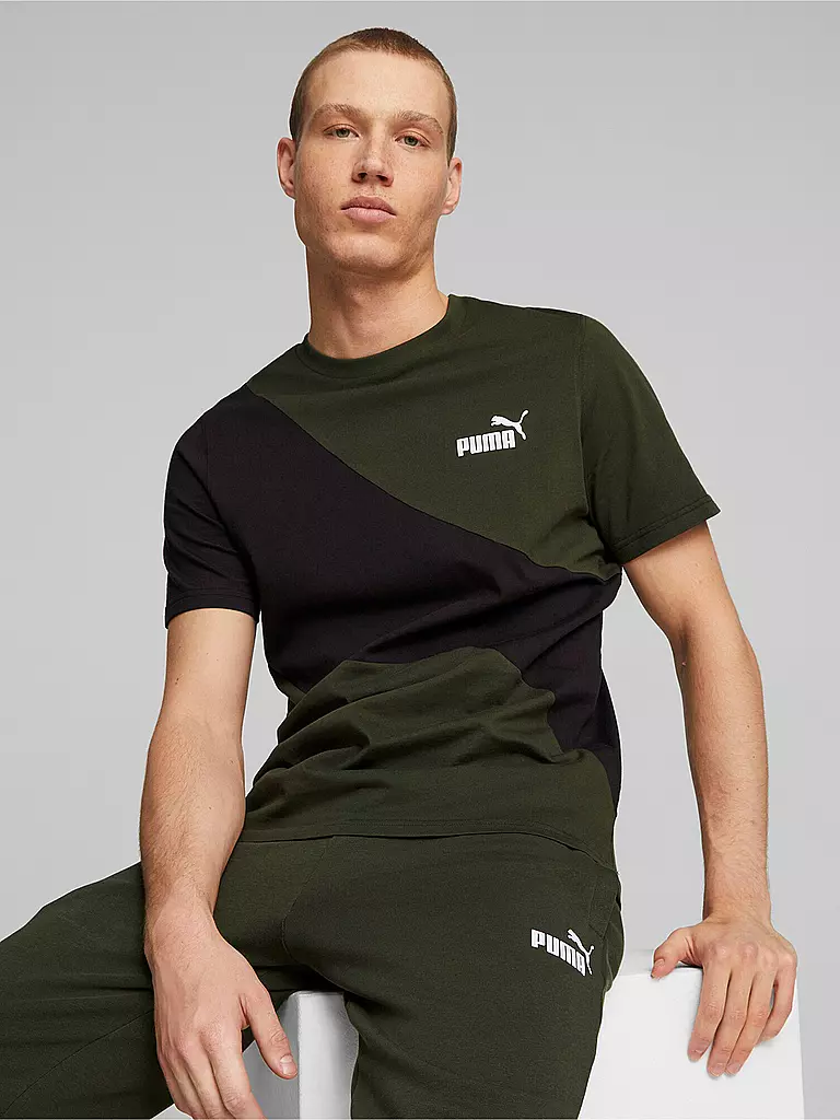 PUMA | Herren T-Shirt Power Cat | olive