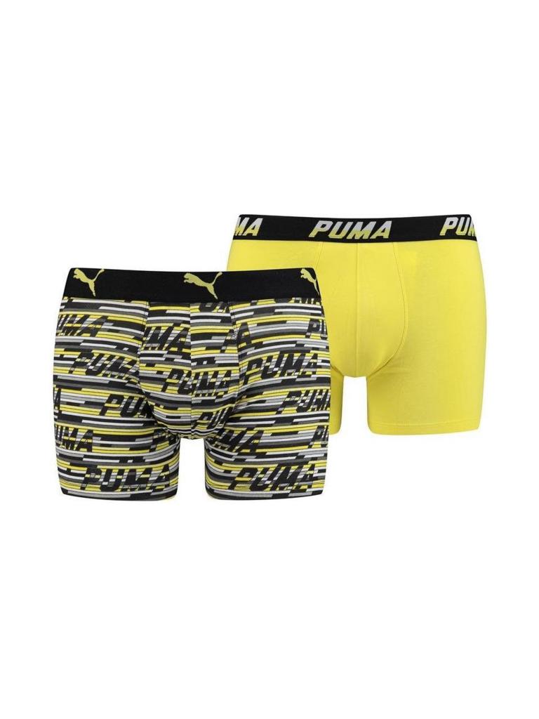 PUMA Herren Unterhosen Boxer 2er Pkg. gelb
