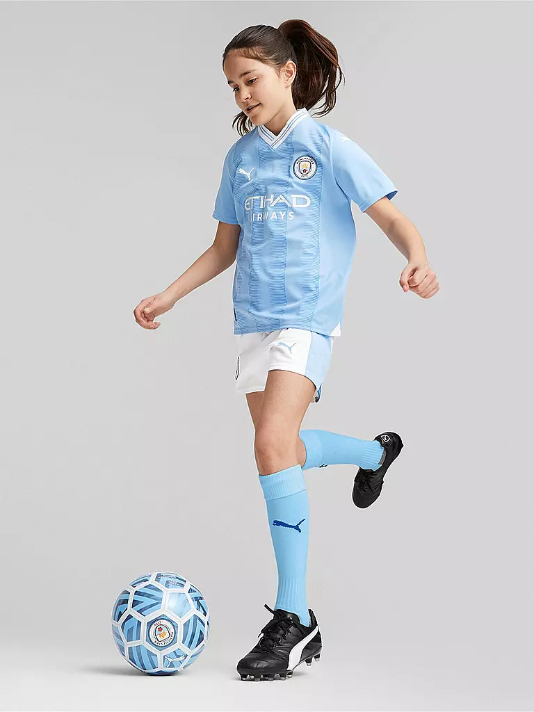 PUMA | Kinder  Heimtrikot Manchester City F.C. Replica 23/24 | blau