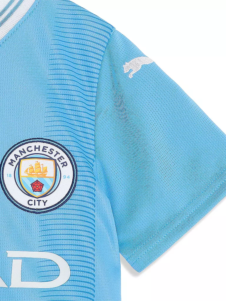 23/24 PUMA City blau F.C. Manchester Replica Heimtrikot Kinder