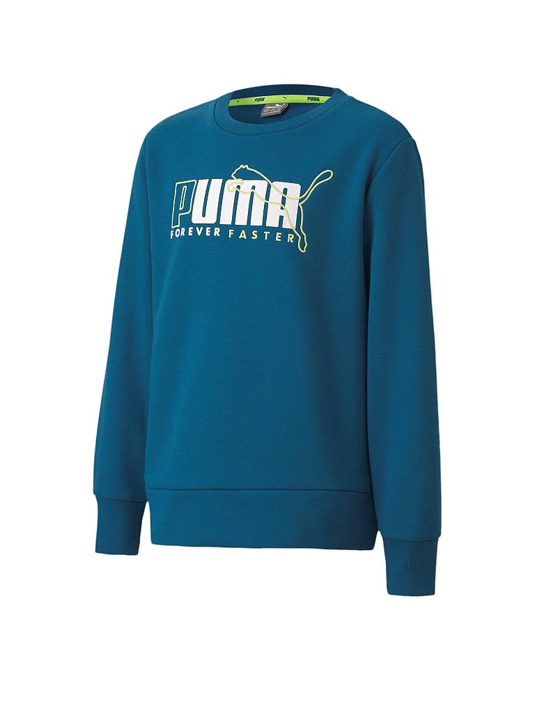 PUMA | Kinder Sweater Alpha Crew | petrol