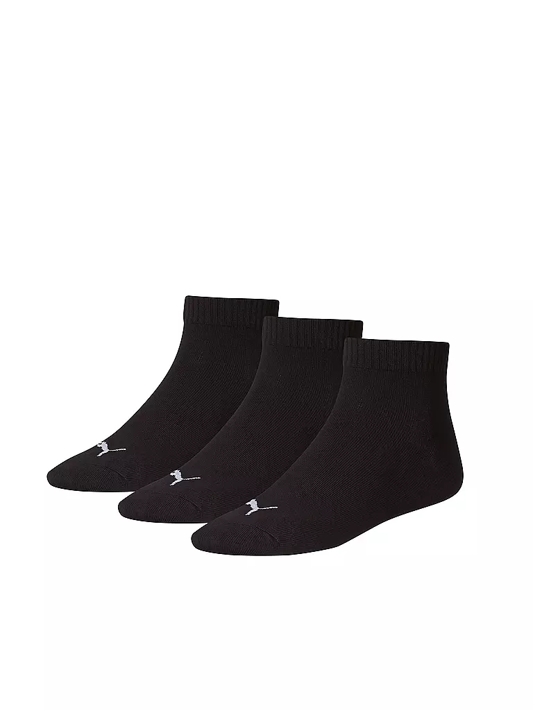 PUMA | Knöchelsocken Quarter 3er | schwarz