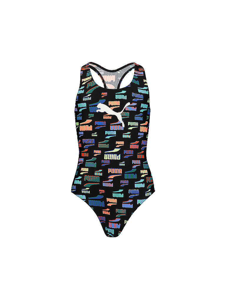 PUMA | Mädchen Badeanzug Logo Print Racerback | schwarz