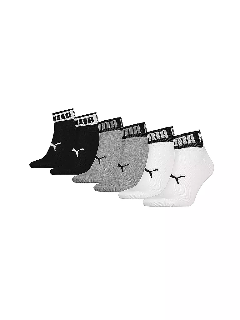 PUMA | Quartersocken 6er | grau