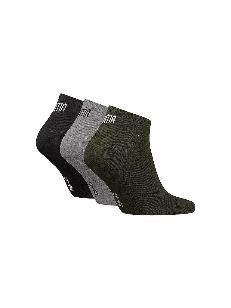 PUMA | Sneaker-Socken Invisible 3er Pkg.  | olive