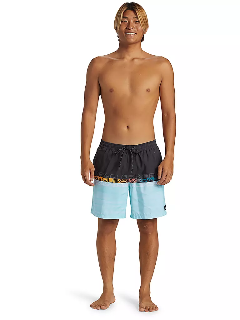 QUIKSILVER | Herren Badeshort Everyday Wordblock Volley 17" | grau