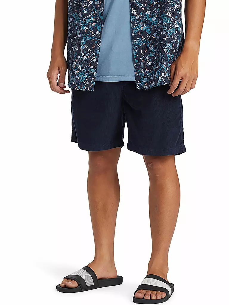 QUIKSILVER | Herren Bermuda Taxer Cord | dunkelblau