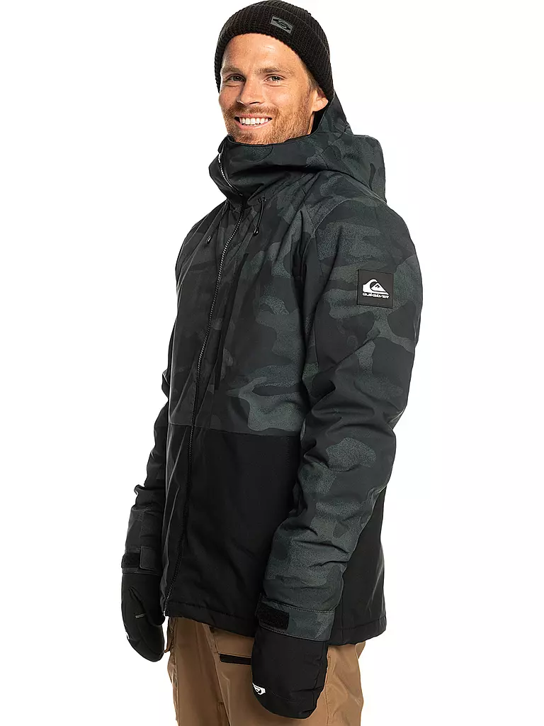 QUIKSILVER | Herren Snowboardjacke Mission Printed Block JK. | grau