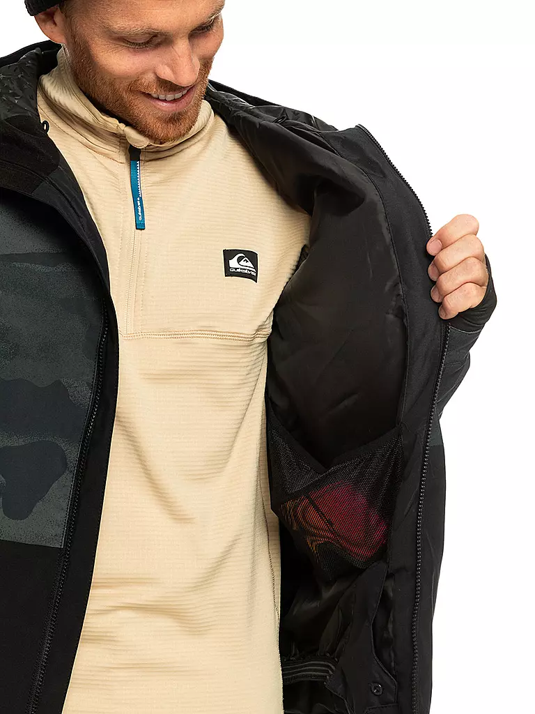 QUIKSILVER | Herren Snowboardjacke Mission Printed Block JK. | grau