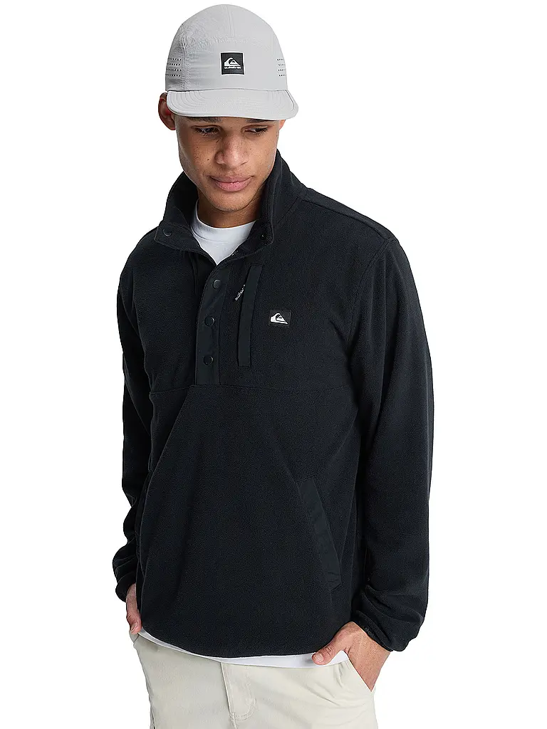 QUIKSILVER | Herren Unterzieh Zipshirt No Destination Hs | schwarz