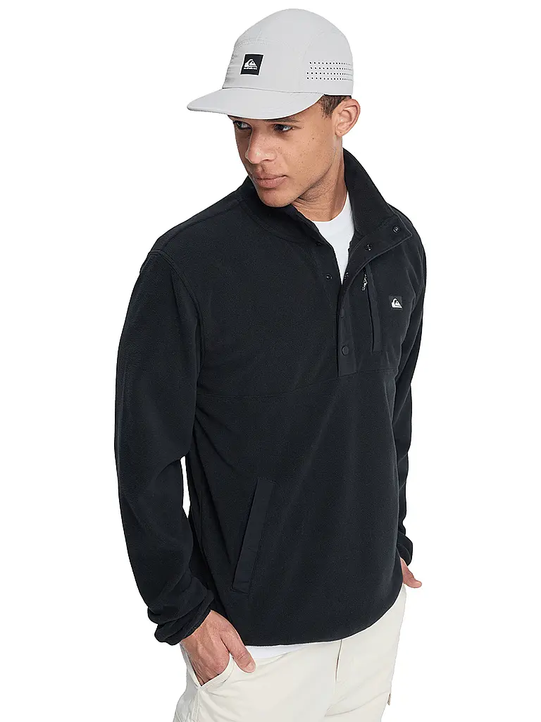 QUIKSILVER | Herren Unterzieh Zipshirt No Destination Hs | schwarz