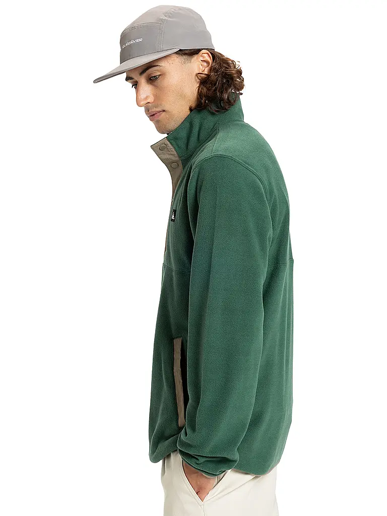 QUIKSILVER | Herren Unterzieh Zipshirt No Destination Hs | grün
