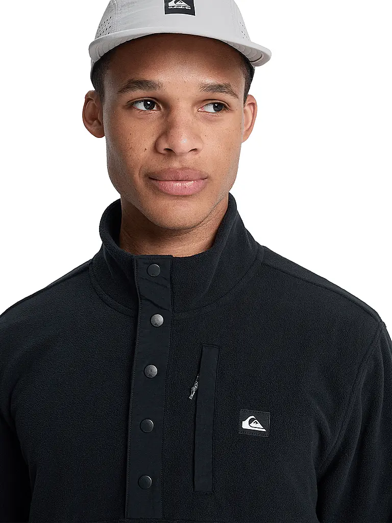 QUIKSILVER | Herren Unterzieh Zipshirt No Destination Hs | schwarz