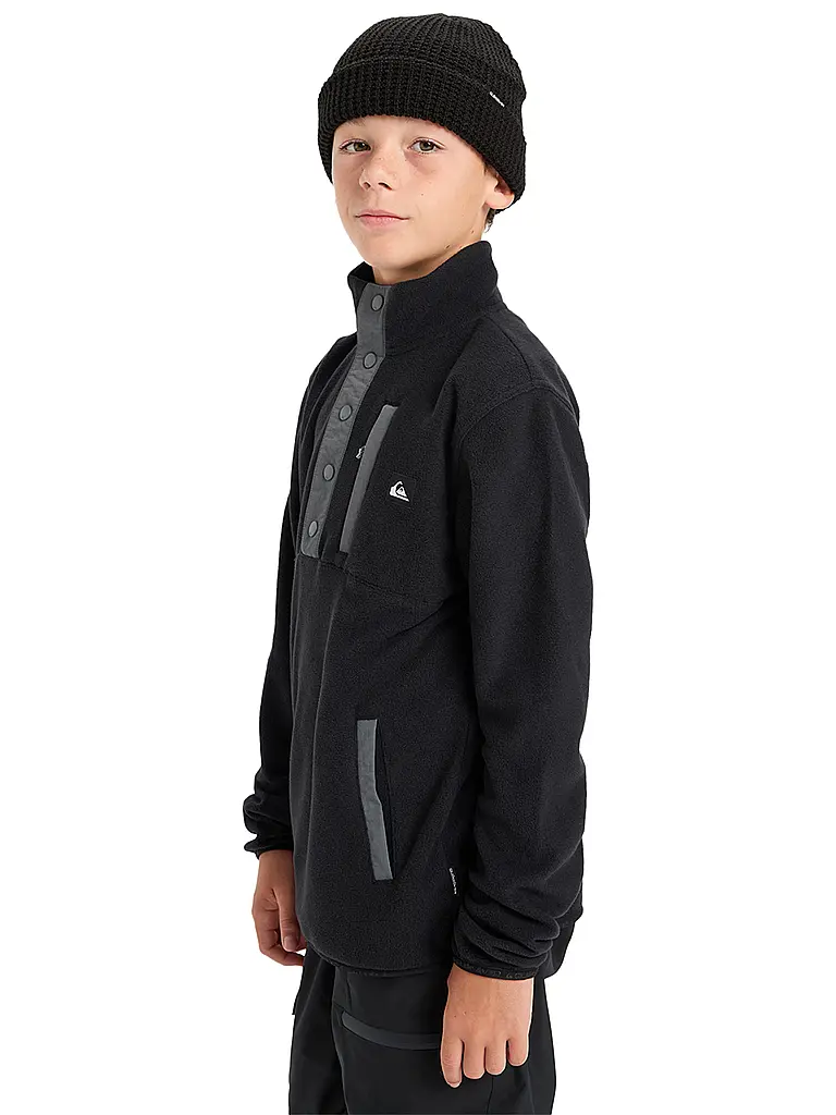 QUIKSILVER | Jungen Unterzieh Zipshirt No Destination Hz | schwarz