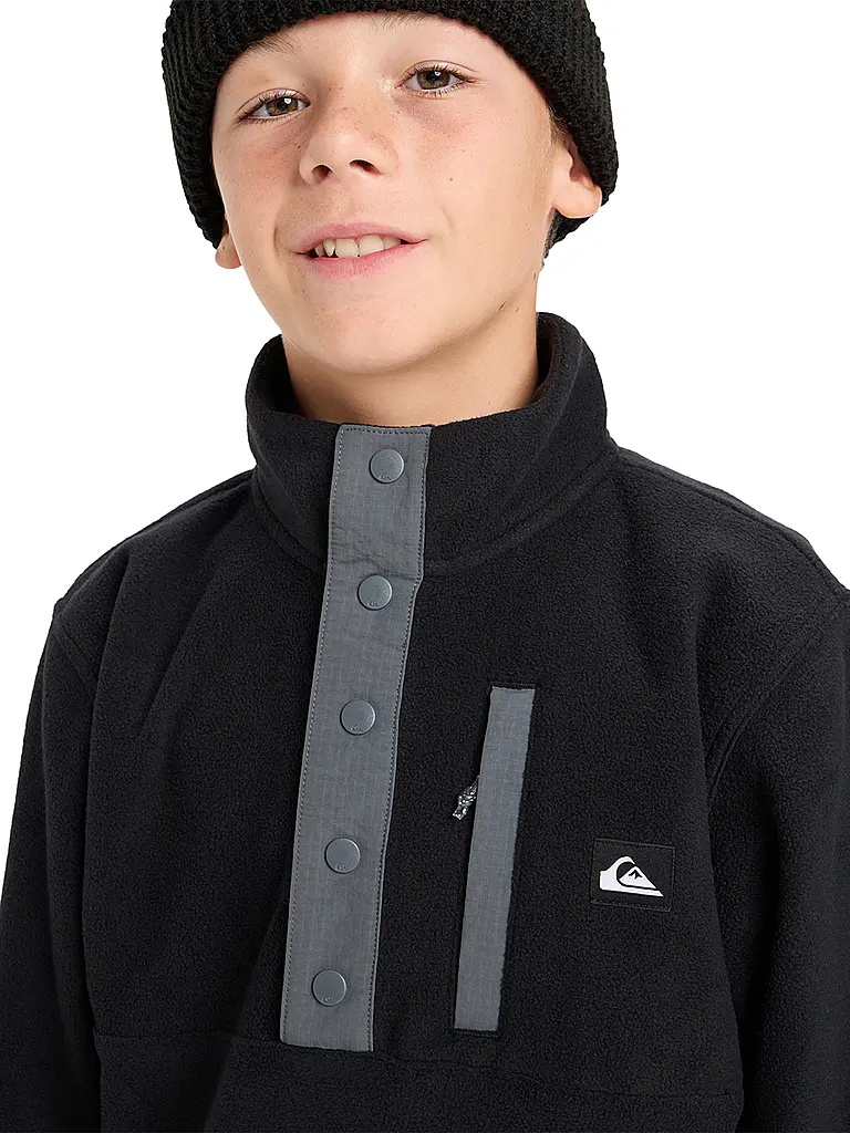 QUIKSILVER | Jungen Unterzieh Zipshirt No Destination Hz | schwarz