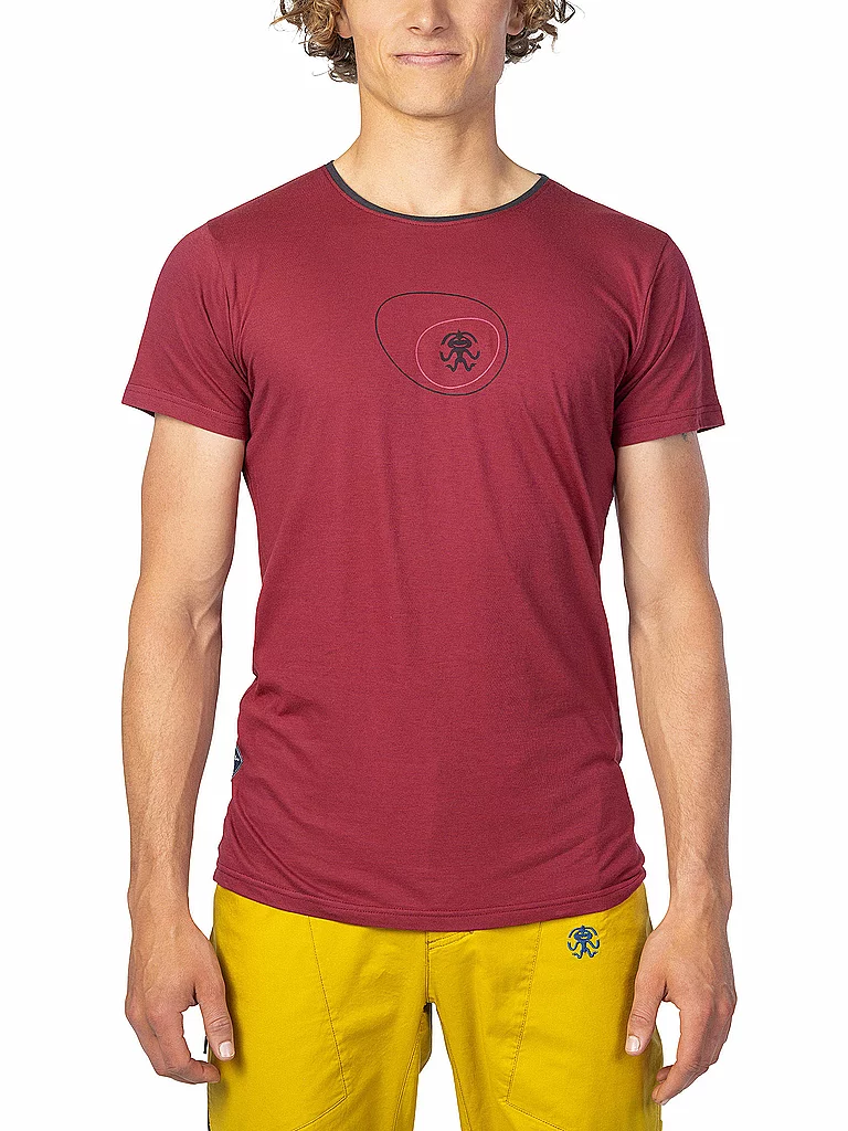 RAFIKI Herren Klettershirt Zone Modal dunkelrot | S — Bild 3