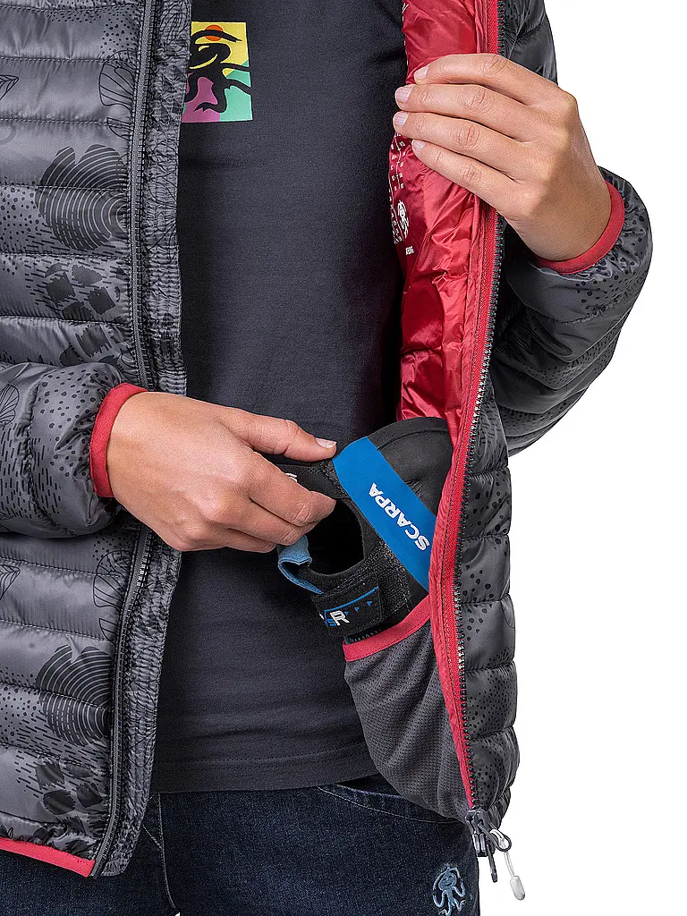 RAFIKI | Damen Isojacke Darcy RDS Down Hoodie | grau