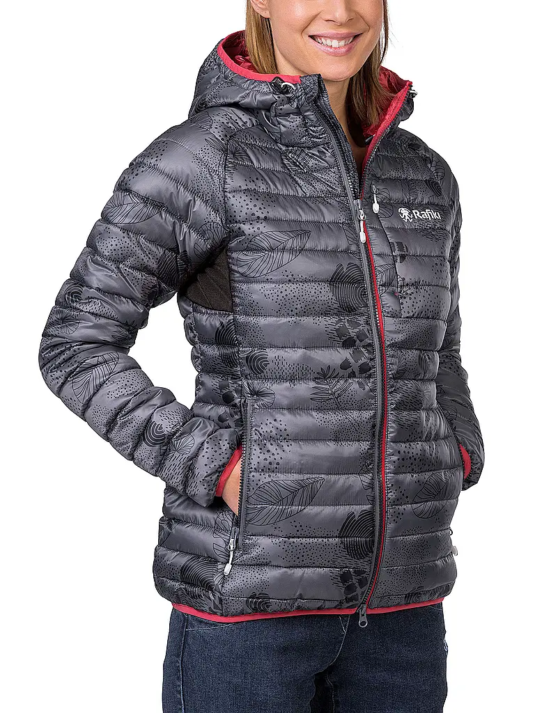 RAFIKI | Damen Isojacke Darcy RDS Down Hoodie | grau