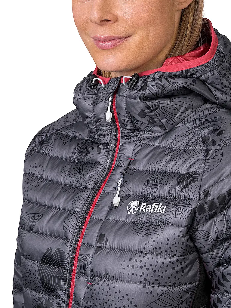 RAFIKI | Damen Isojacke Darcy RDS Down Hoodie | grau
