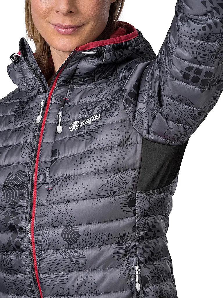 RAFIKI | Damen Isojacke Darcy RDS Down Hoodie | grau