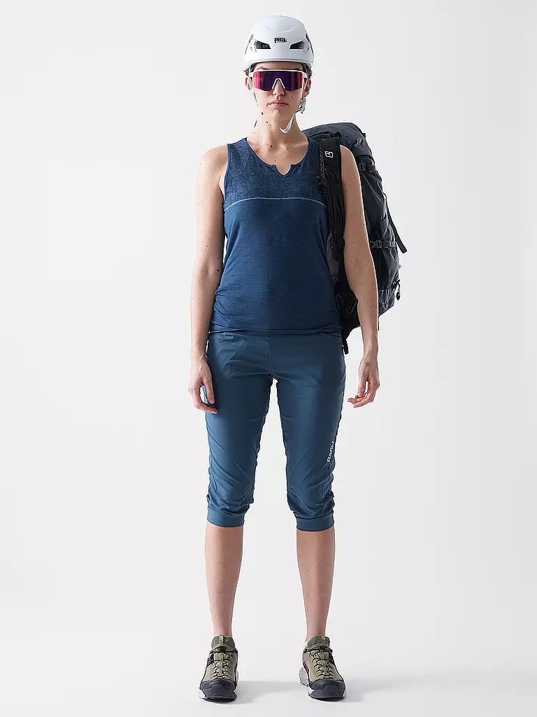 RAFIKI | Damen Klettershort Terragona 3/4 | petrol