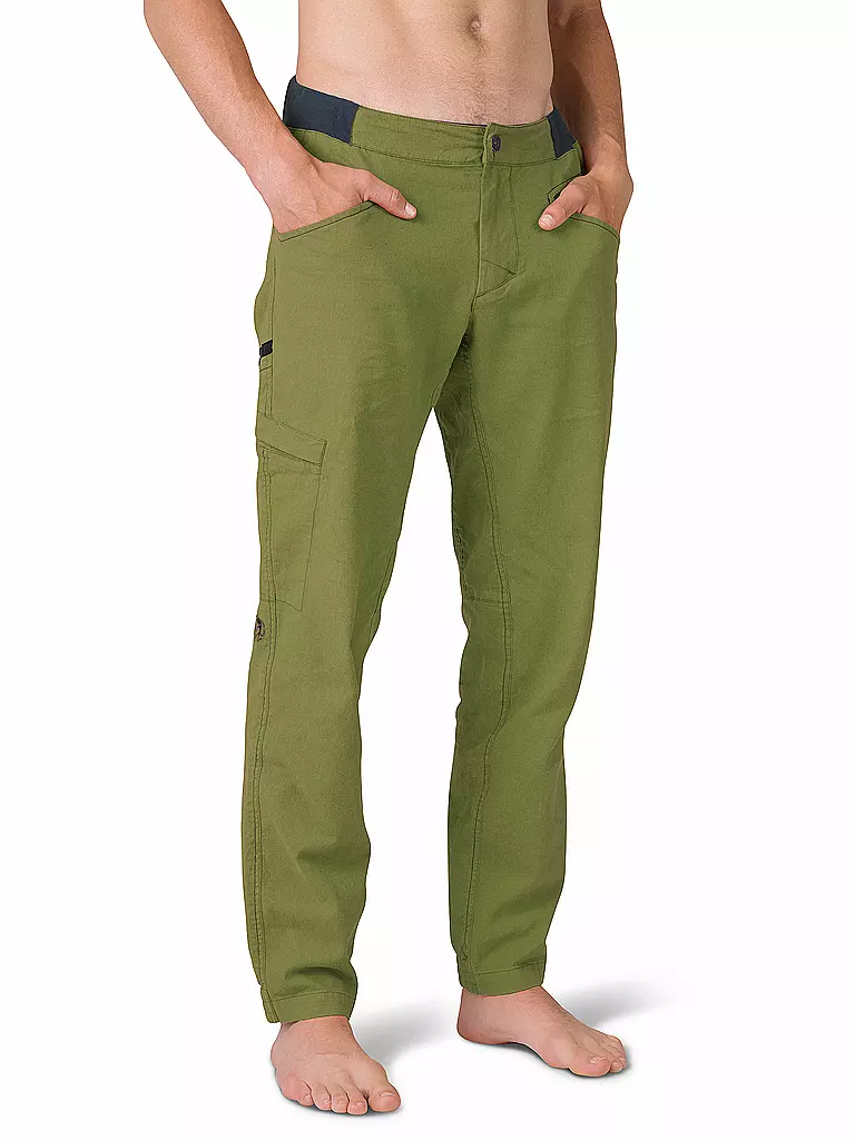RAFIKI | Herren Kletterhose Grip Leinen | olive