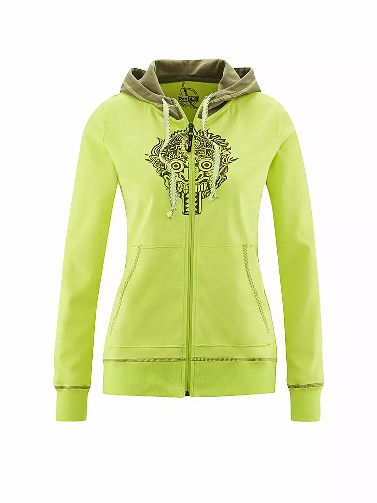 RED CHILI | Damen Kletterjacke Bege Hoodie | gelb