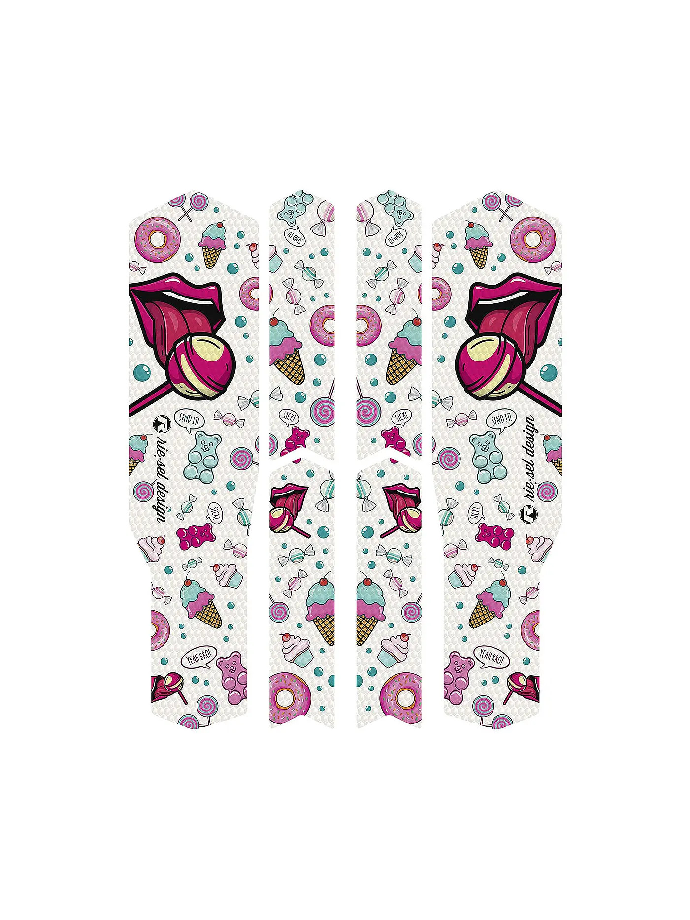 RIESEL DESIGN | chain:TAPE 3000 Maori Grey | pink