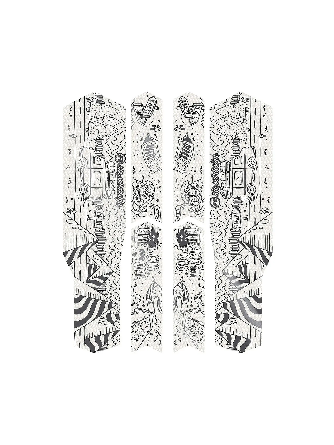 RIESEL DESIGN | chain:TAPE 3000 Maori Grey | silber