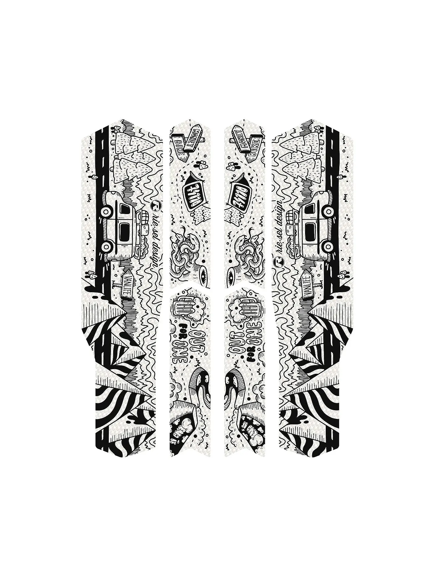RIESEL DESIGN | chain:TAPE 3000 Maori Grey | schwarz