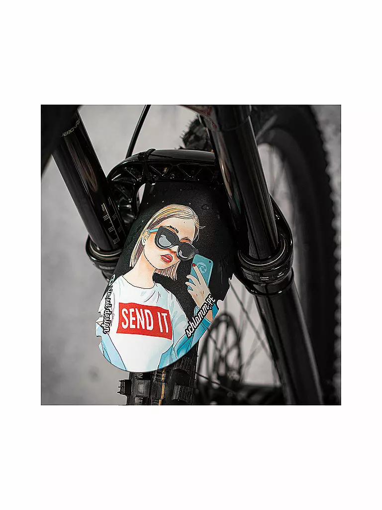 RIESEL DESIGN | Mudguard schlamm:PE Girl Send It | schwarz