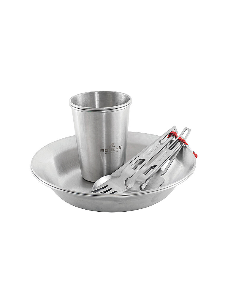 ROBENS Campinggeschirr Sierra Steel Meal Set silber