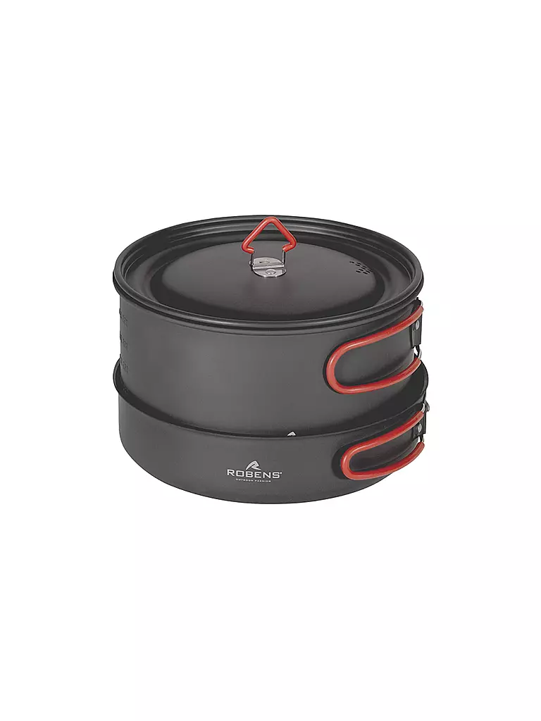 ROBENS | Campinggeschirr Basecamp Pro Ceramic Cook Set XL | grau