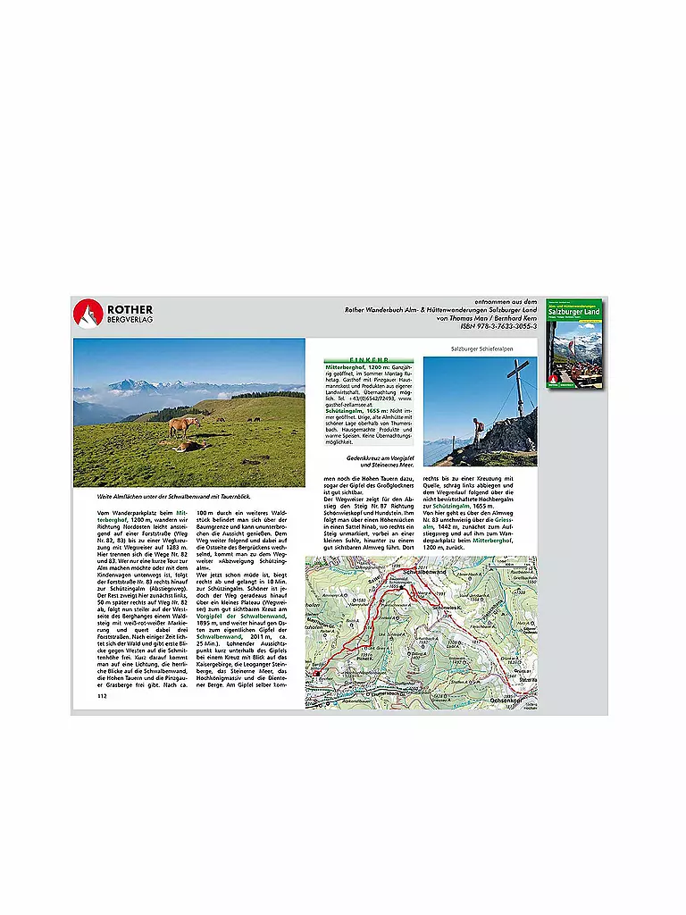 ROTHER | Buch - Alm- und Hüttenwanderungen Salzburger Land | keine Farbe