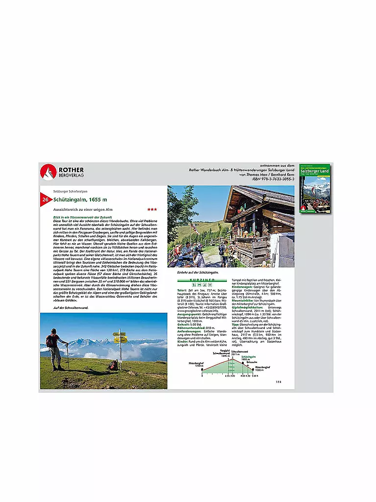 ROTHER | Buch - Alm- und Hüttenwanderungen Salzburger Land | keine Farbe
