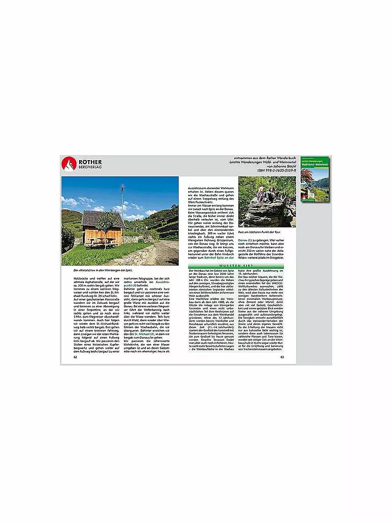 ROTHER | Buch - Leichte Wanderungen - Genusstouren im Wald- und Weinviertel | keine Farbe