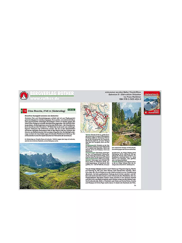 ROTHER | Wanderführer Dolomiten 8 | keine Farbe