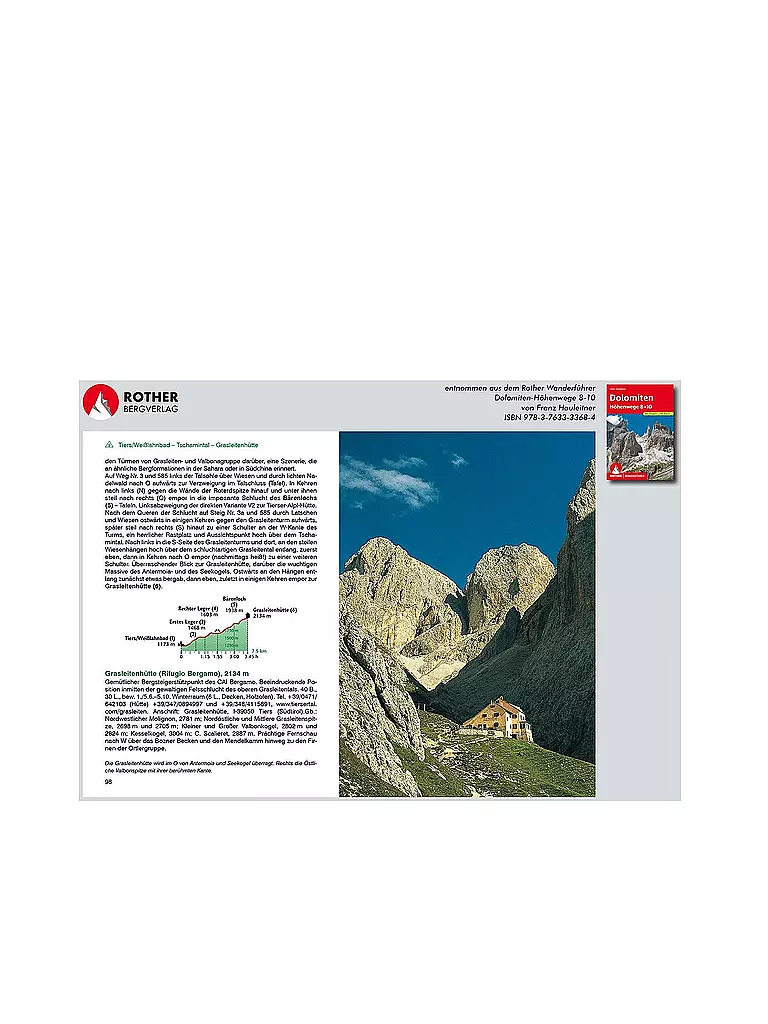 ROTHER | Wanderführer Dolomiten Höhenwege 8-10 | keine Farbe