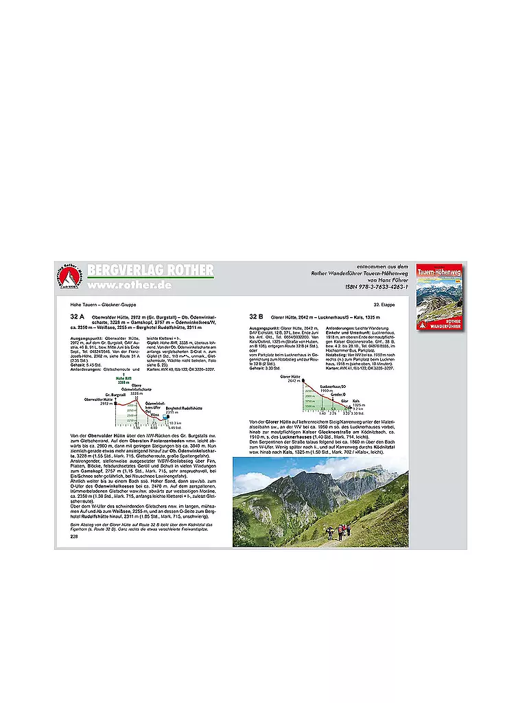 ROTHER | Wanderführer Tauern-Höhenweg | keine Farbe