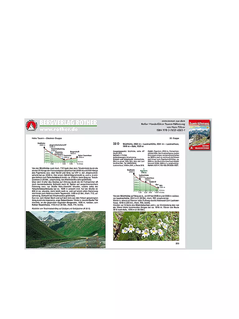 ROTHER | Wanderführer Tauern-Höhenweg | keine Farbe