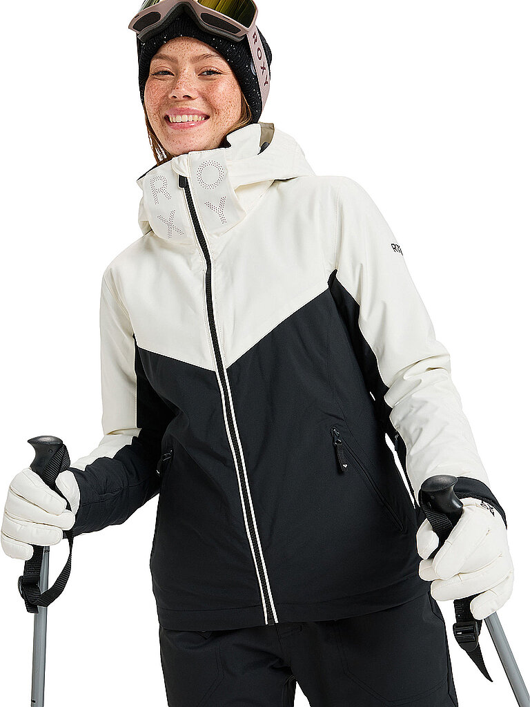 ROXY Damen Snowboardjacke Free Jet Block Hoodie schwarz | L