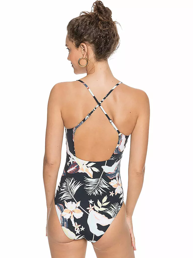 ROXY | Damen Badeanzug Printed Beach Classics | schwarz