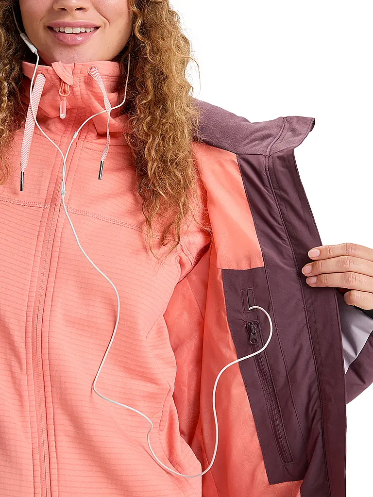 ROXY | Damen Snowboardjacke Snowdrift Hoodie | beere