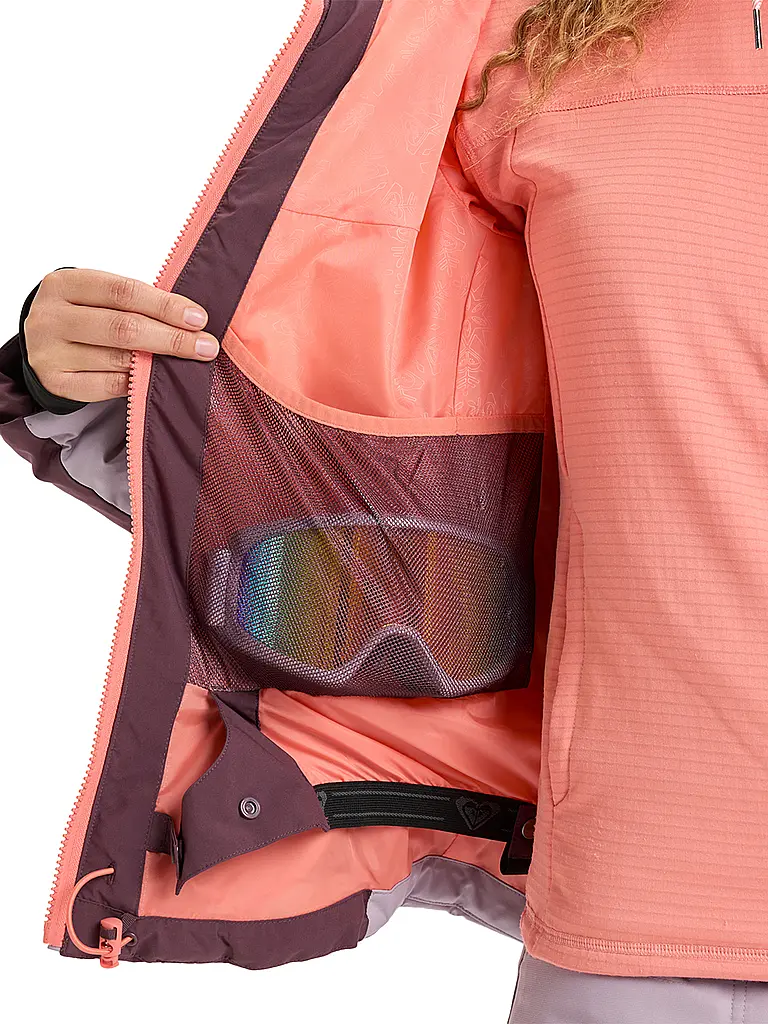 ROXY | Damen Snowboardjacke Snowdrift Hoodie | beere