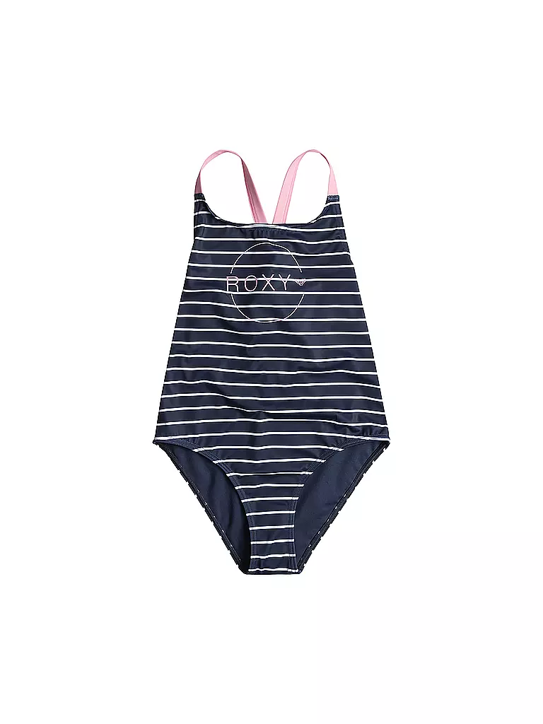 ROXY | Mädchen Badeanzug Bico Basic Stripe | dunkelblau